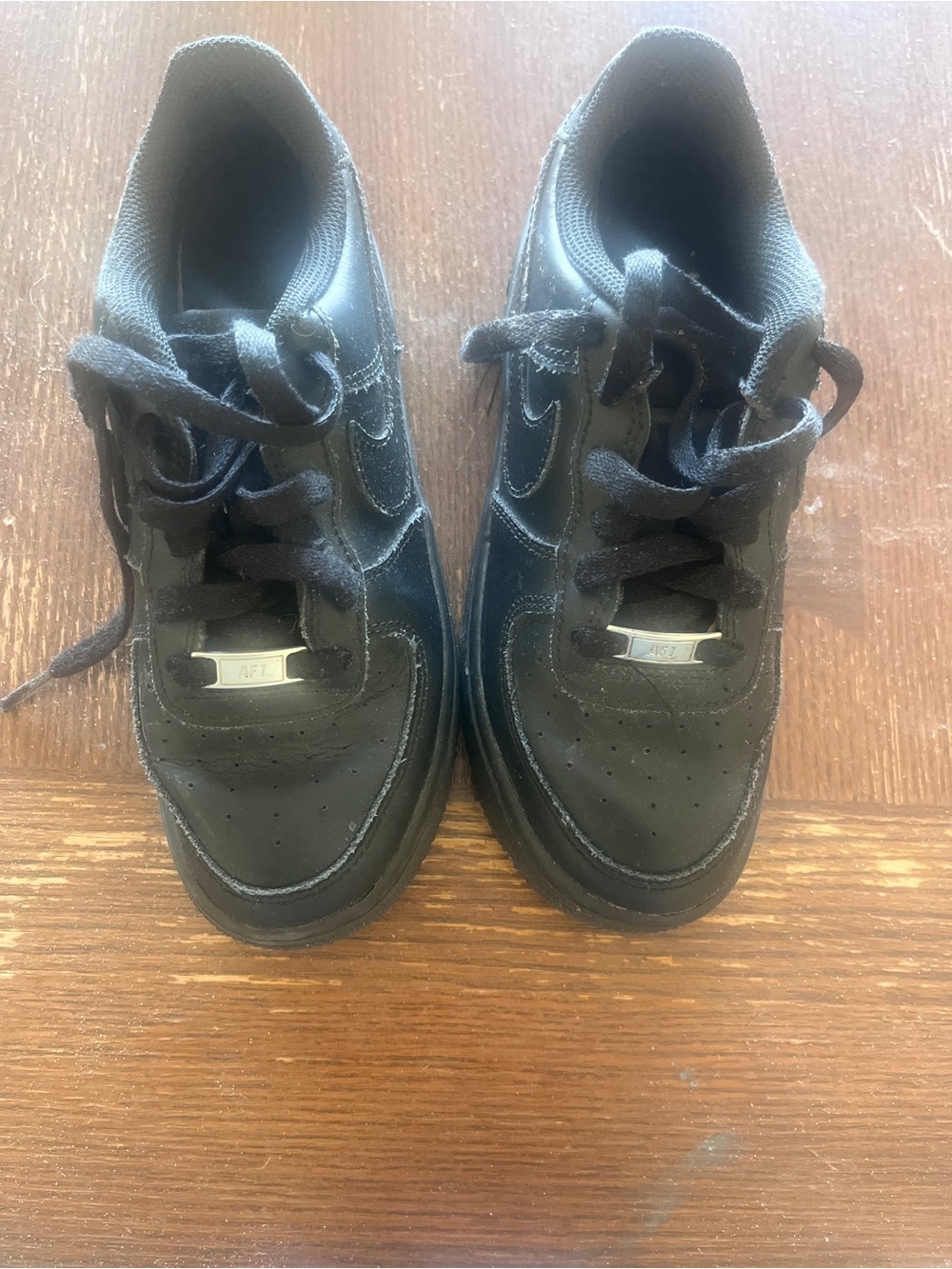 Black Leather Air Force 1